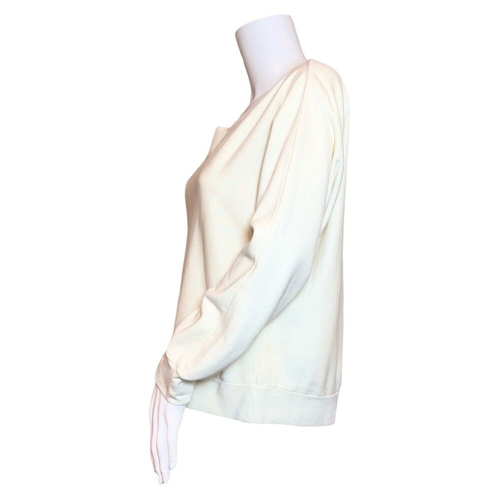 #T40 Lanston One Shoulder Pullover in Cream SZ L $139 - Picture 6 of 12
